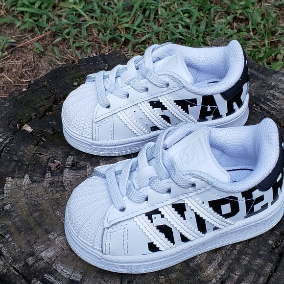 Adidas Superstar XXL Print Sneakers Toddlers Size 4. Like New Condition! - Picture 4 of 14